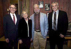 Mark Lamos, Mary Rodgers Guettel, Stephen Sondheim, and Michael Ross @ BroadwayWorld Mark Lamos, Mary Rodgers Guettel, Stephen Sondheim, and Michael Ross Photo